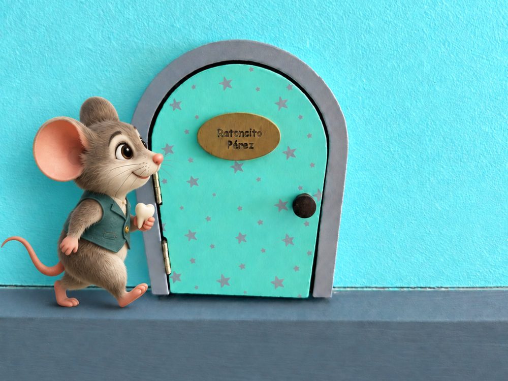 Puerta del Ratoncito Pérez en la sala infantil de Clínica Dental 32